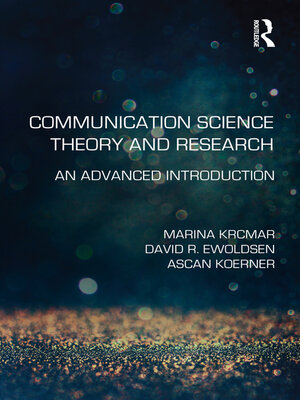cover image of Communication Science Theory and Research
